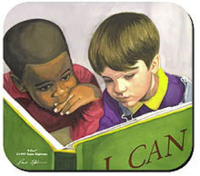 I Can Black Art Mousepad